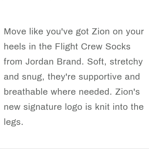 NWT Jordan Zion Flight Crew Socks - Picture 7 of 8